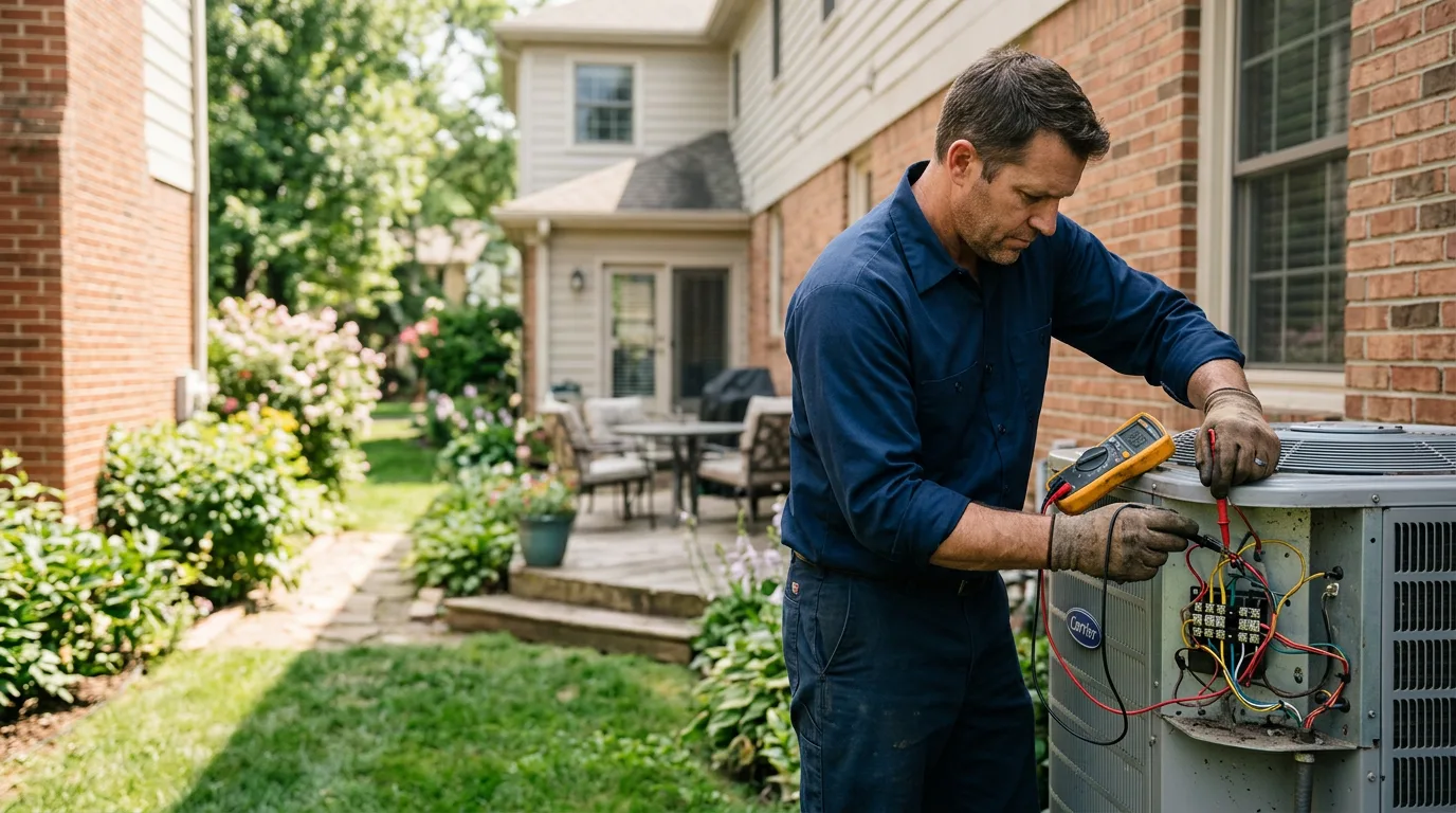 HVAC technician working near Clover, SC